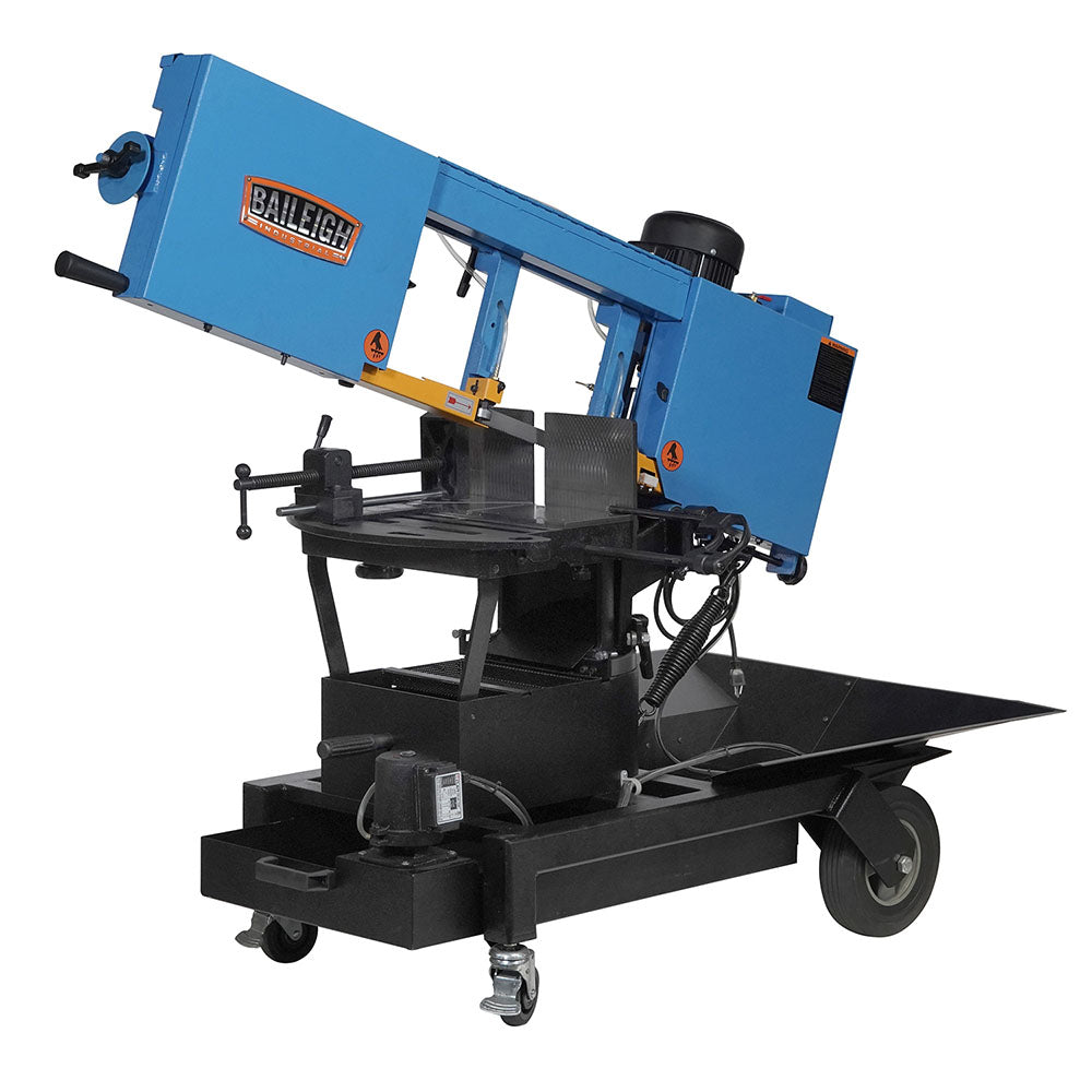 Baileigh, Baileigh BS-10VS 115V 10" Portable EVS Dual Mitering Bandsaw