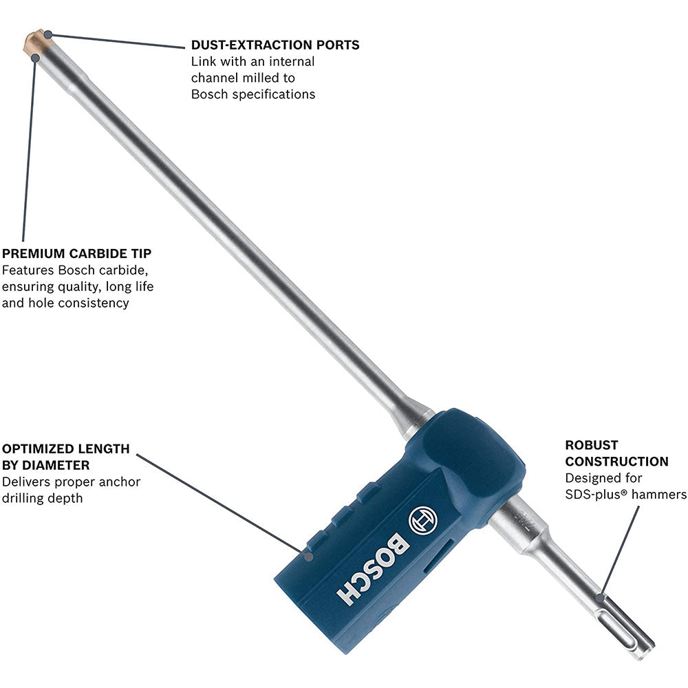 Bosch, Bosch DXS2094 9/16 In. x 15 In. SDS-plus Speed Clean Dust Extraction Bit