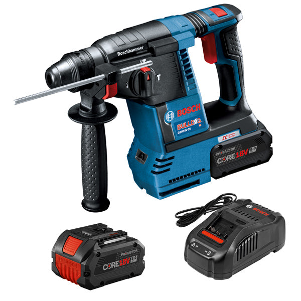 Bosch, Bosch GBH18V-26K24A 18V SDS-plus Bulldog Cordless Compact Rotary Hammer Kit