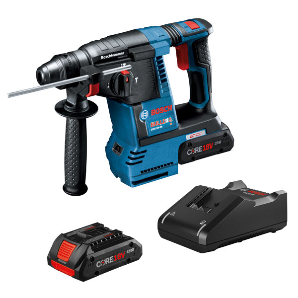 Bosch, Bosch GBH18V-26K25 18V SDS-plus Bulldog Cordless Compact Rotary Hammer Kit