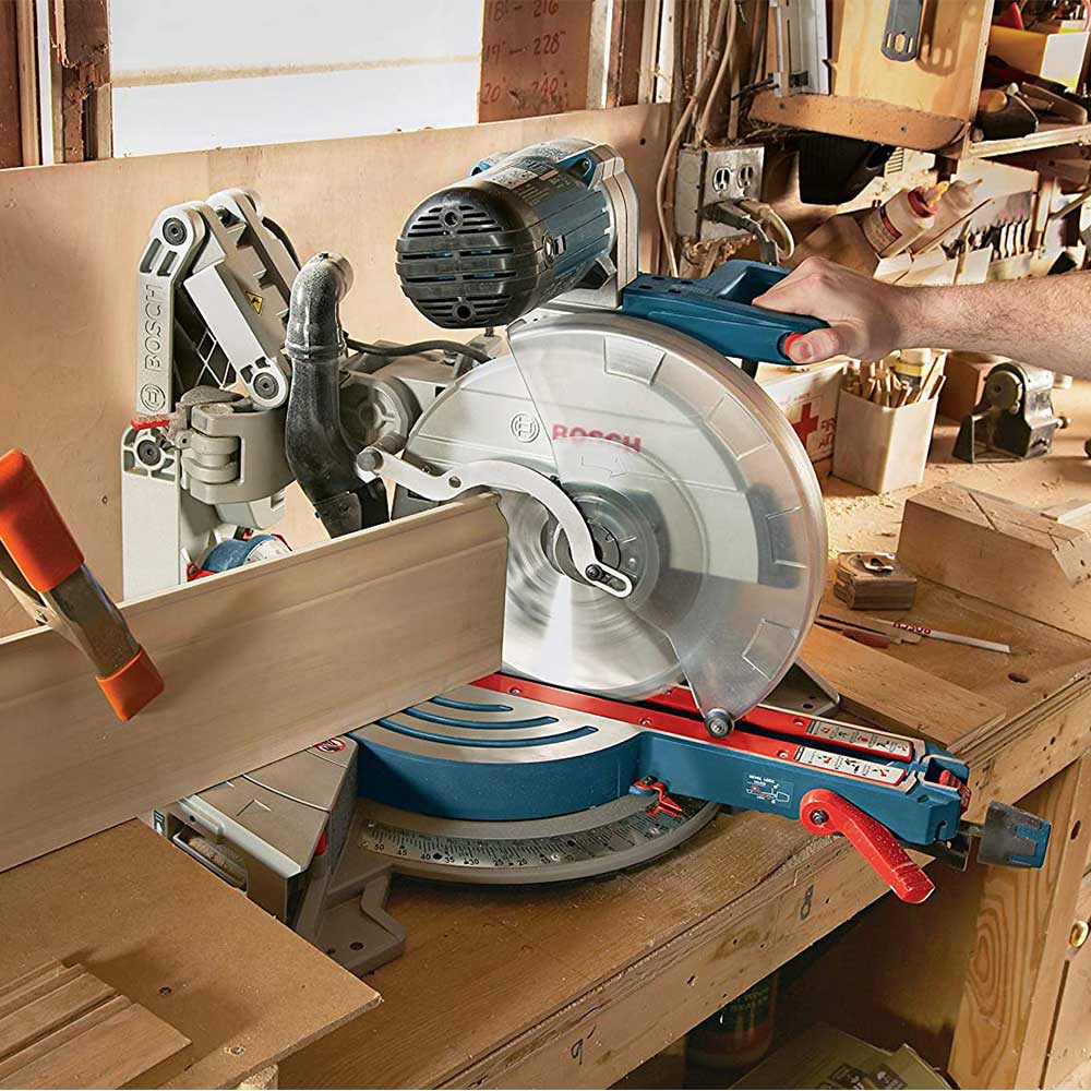 Bosch, Bosch GCM12SD 12" 15 Amp Corded Dual Bevel Glide Compound Miter Saw Bench