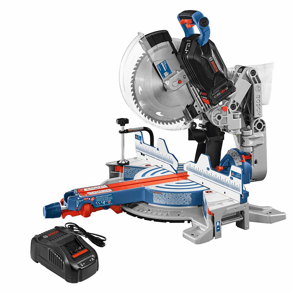 Bosch, Bosch GCM18V-12GDCN14 18V PROFACTOR 12" Dual bevel Glide Miter Saw Kit