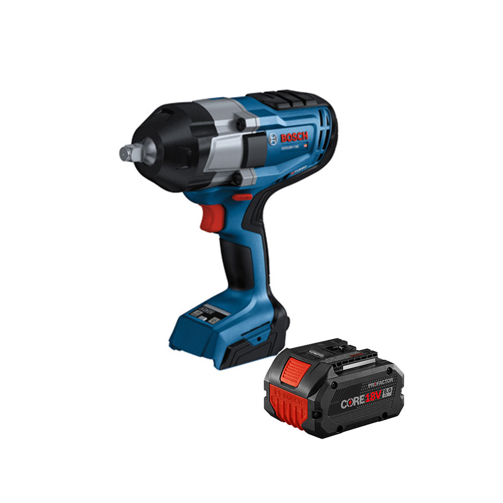 Bosch, Bosch GDS18V-740N-KITBAT 18V 1/2" PROFACTOR Impact Wrench w/ 8.0 Ah Battery