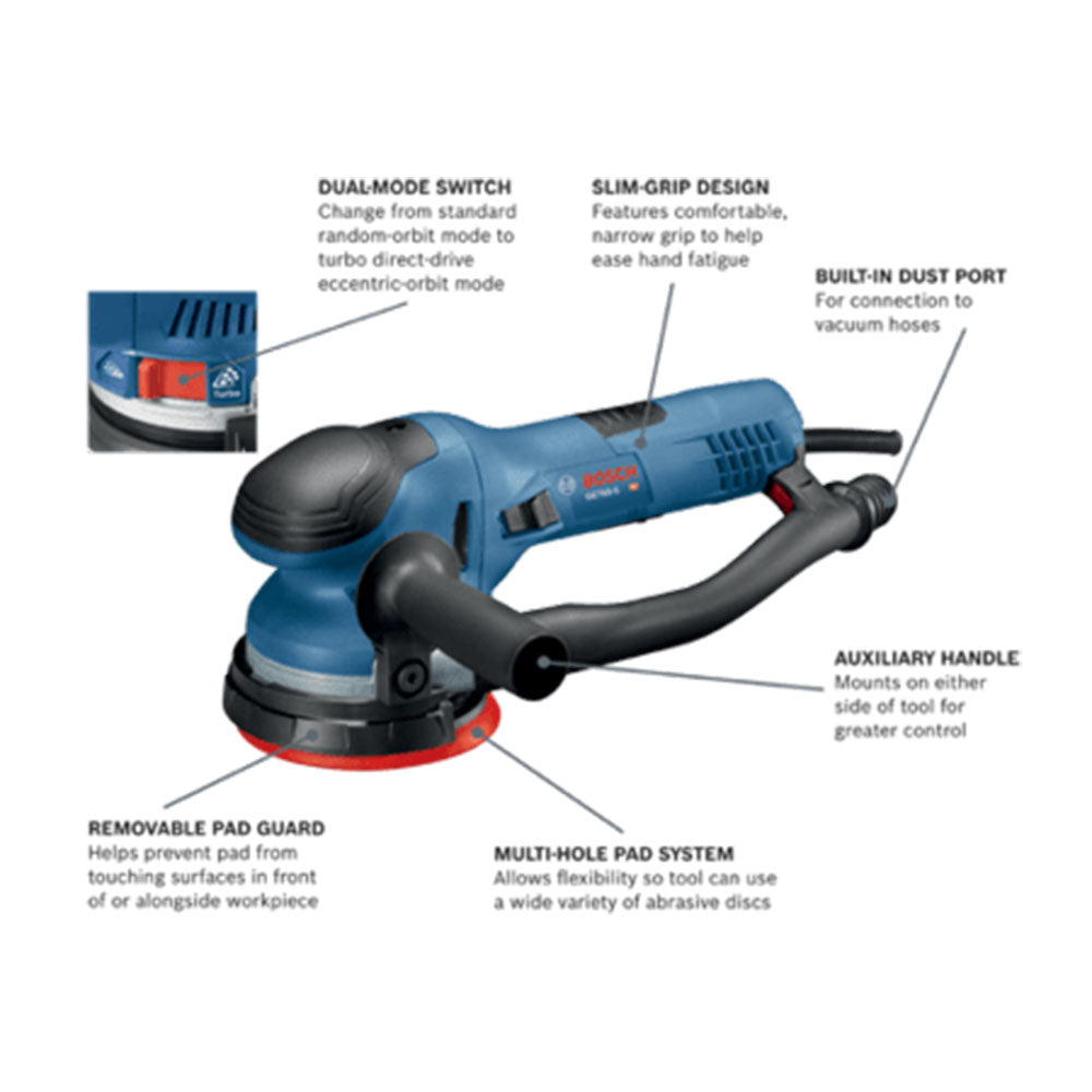 Bosch, Bosch GET65-5N 5" Dual-Mode Random Orbit Sander