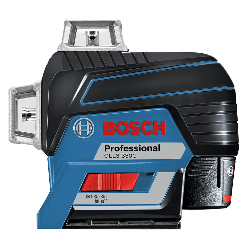 Bosch, Bosch GLL3-330C 360-Degrees 3-Plane Red Beam Self-Leveling Line Laser Kit