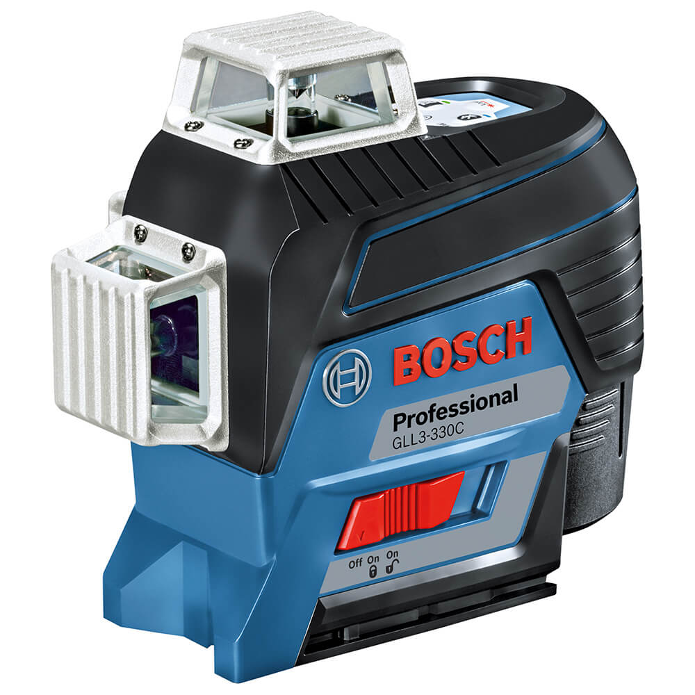 Bosch, Bosch GLL3-330C 360-Degrees 3-Plane Red Beam Self-Leveling Line Laser Kit