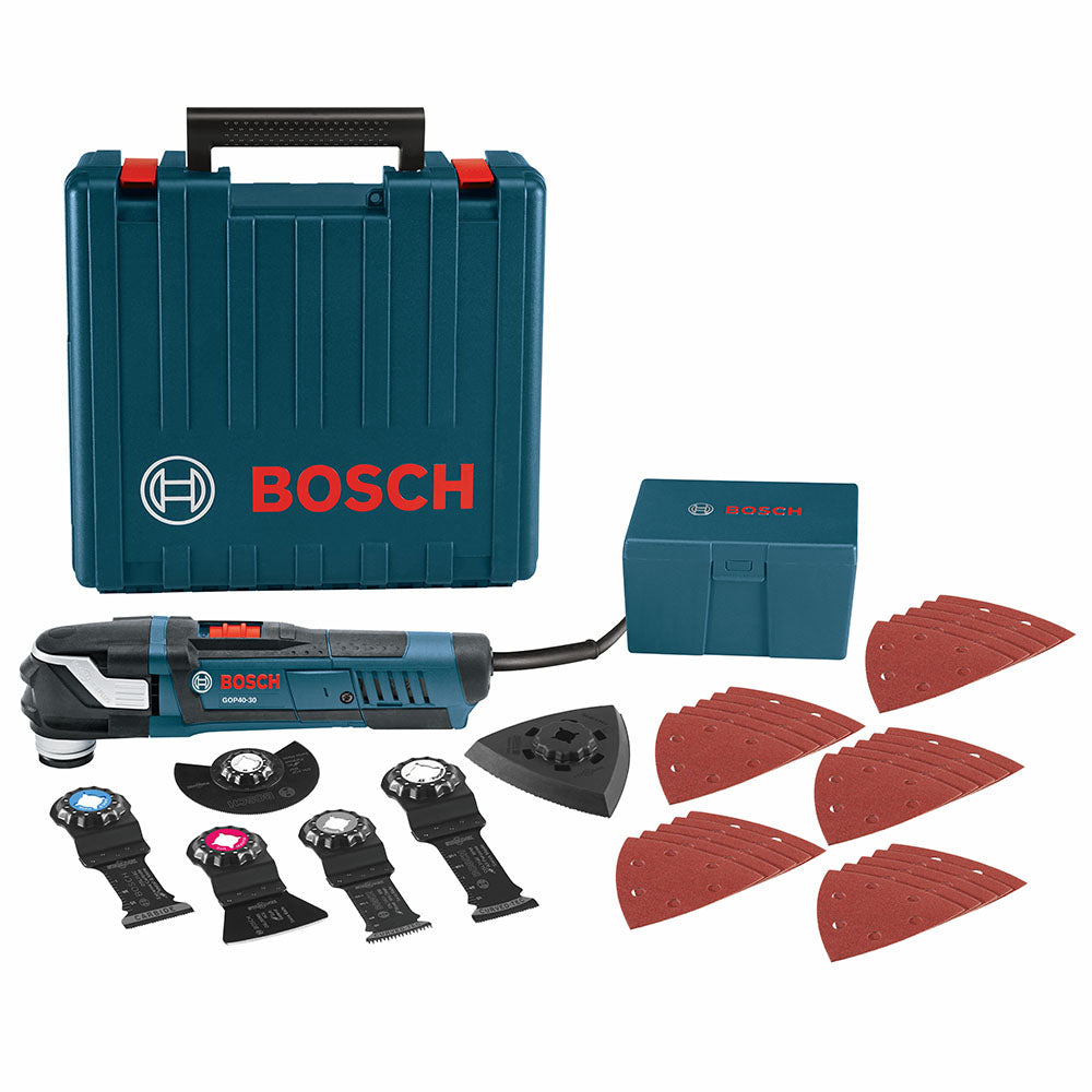 Bosch, Bosch GOP40-30C 4.0-Amp 31-Piece StarlockPlus Multi-Tool Oscillating Kit