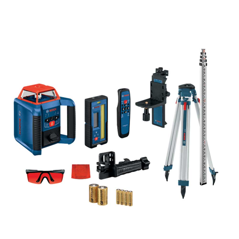 Bosch, Bosch GRL2000-40HVK Cordless Self Leveling Horizontal/Vertical Rotary Laser Kit