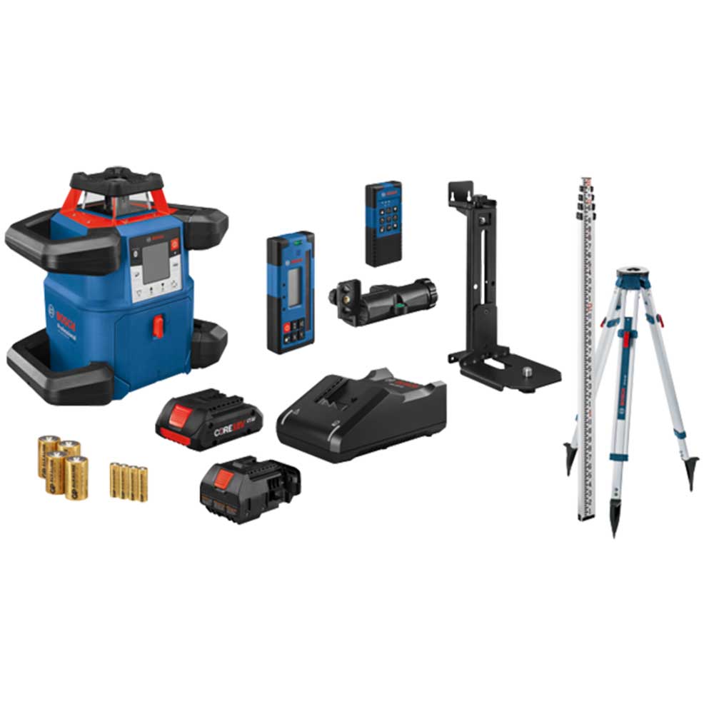 Bosch, Bosch GRL4000-80CHVK 18V Self Leveling Horizontal/Vertical Rotary Laser Kit