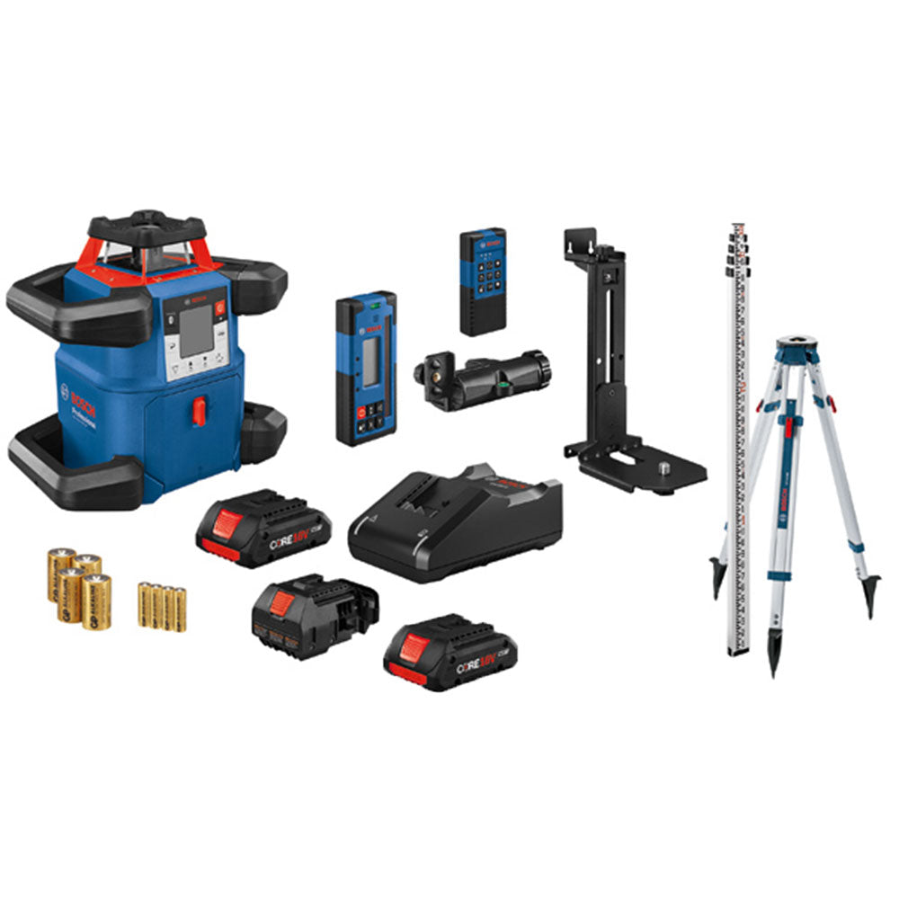 Bosch, Bosch GRL4000-80CHVK-BAT 18V Rotary Self Leveling Horizontal/Vertical Kit