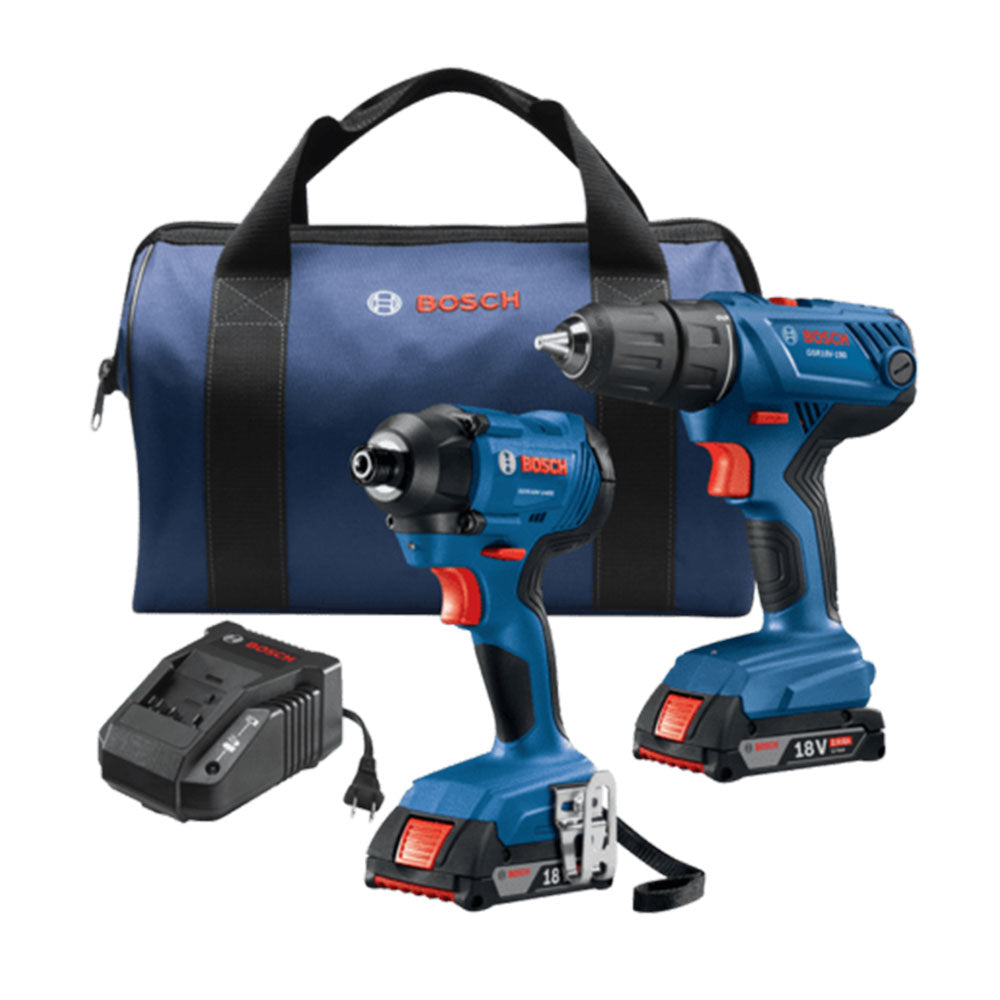 Bosch, Bosch GXL18V-26B22 18V Cordless 2-Tool Drill/Impact Driver Combo Kit