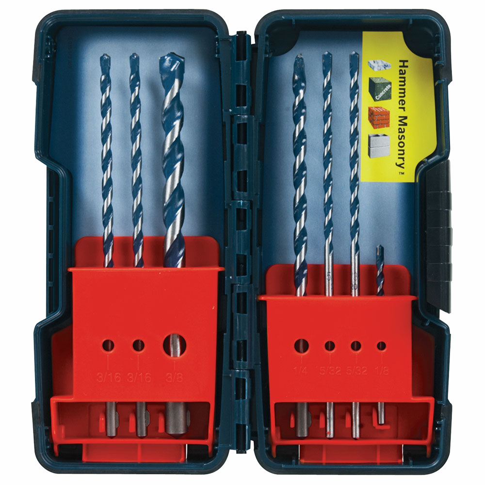 Bosch, Bosch HCBG700T 7 Piece Blue Granite Hammer Drill Masonry Bit Set