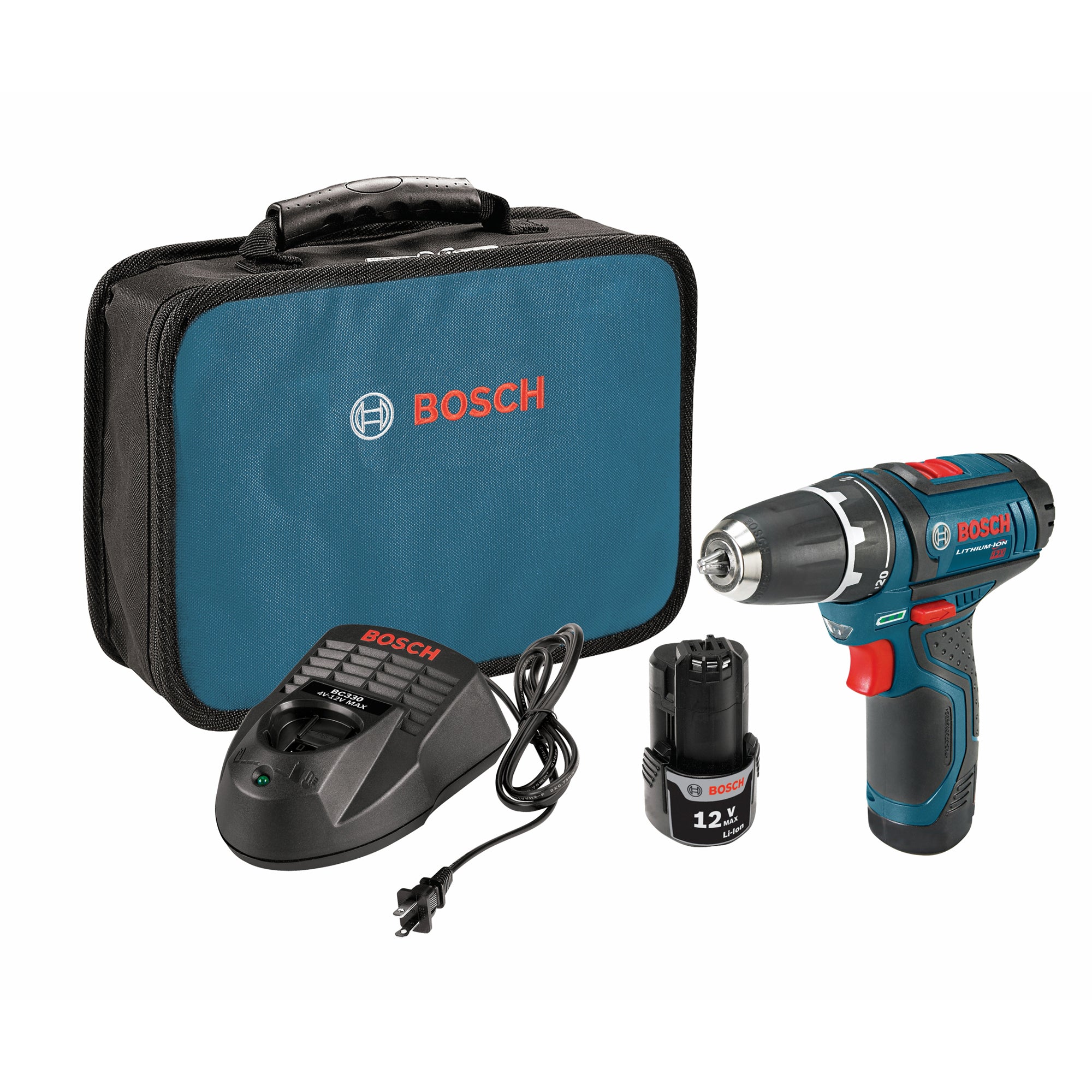 Bosch, Bosch PS31-2A 12-Volt 3/8-Inch Max Lithium-Ion Fuel Guage Drill Driver Kit