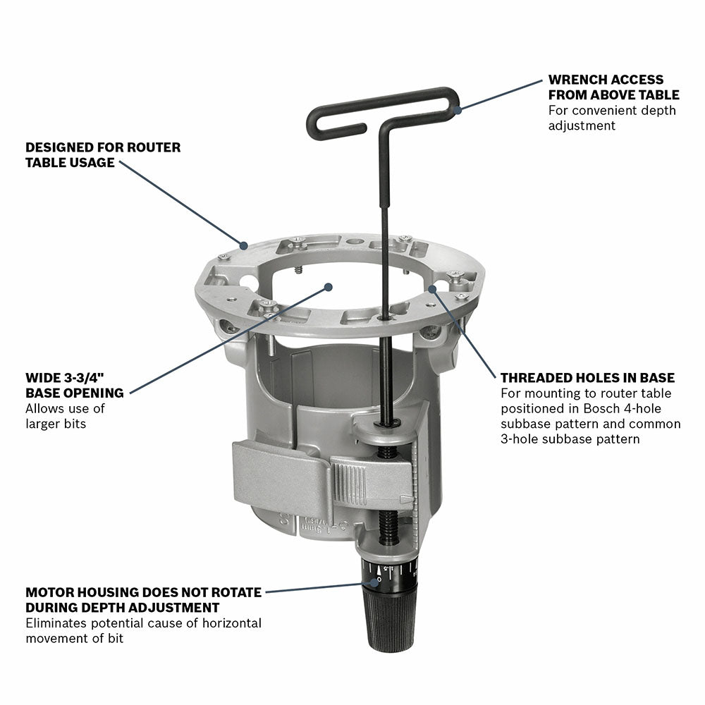 Bosch, Bosch RA1165 Router Undertable Base for 1617/18 Series