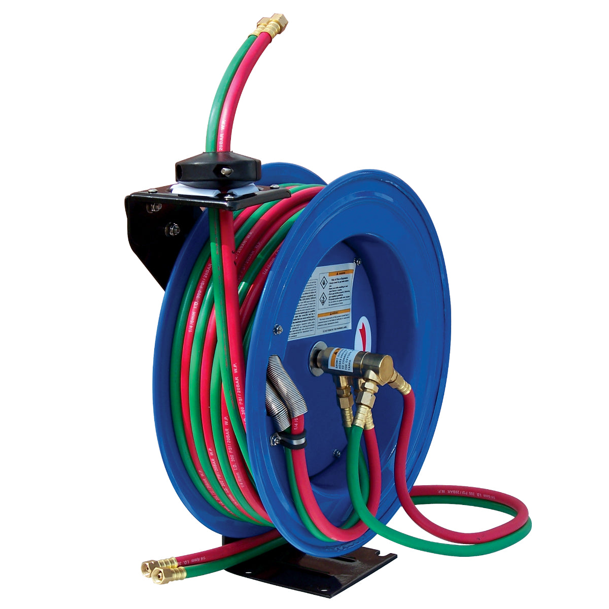 Cyclone Pneumatic, Cyclone Pneumatic CP3100 1/4" x 100' Dual-Hose Twin Welding Welder Reel