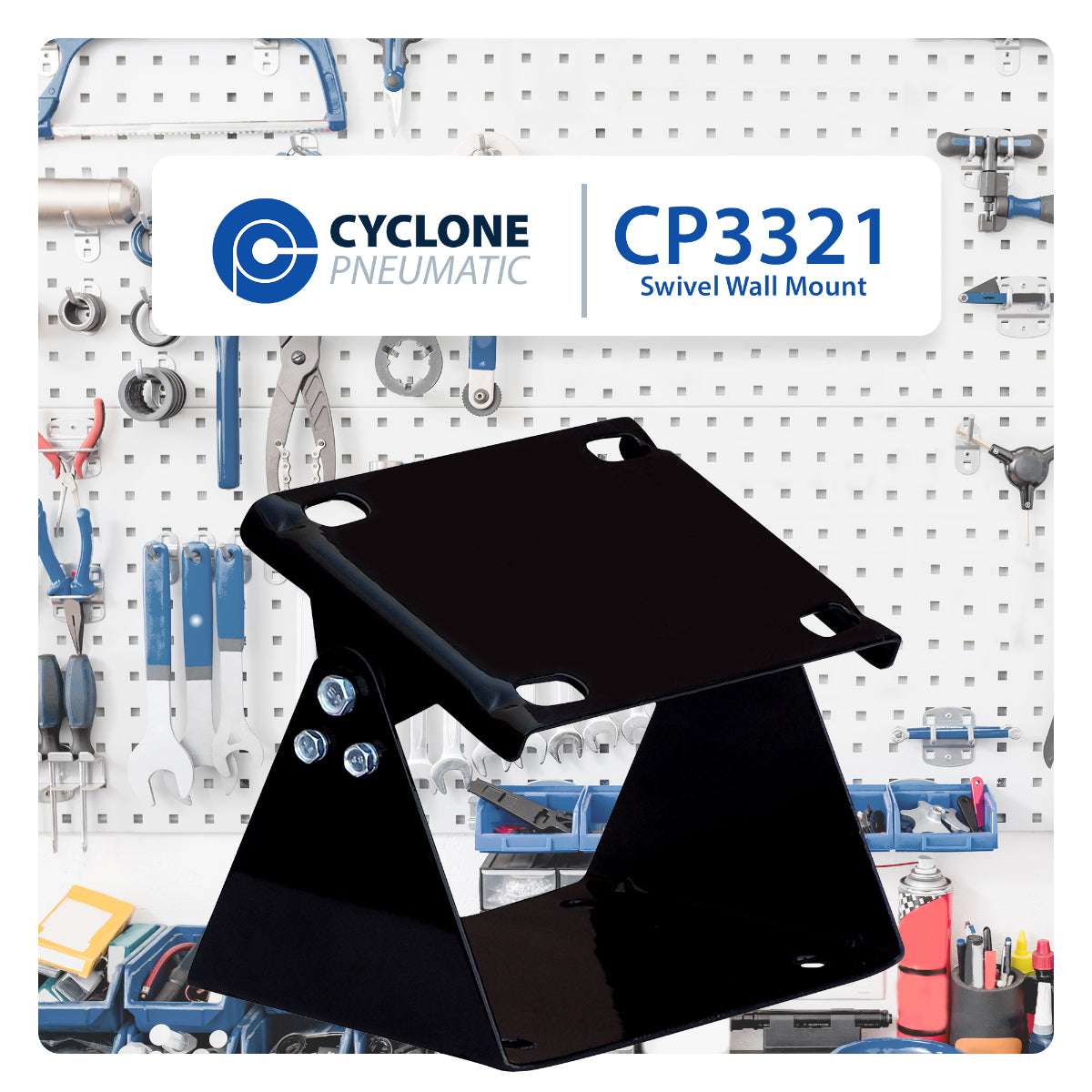 Cyclone Pneumatic, Cyclone Pneumatic CP3321 Heavy Duty Wall Mount Swivel For Air Hose Reels