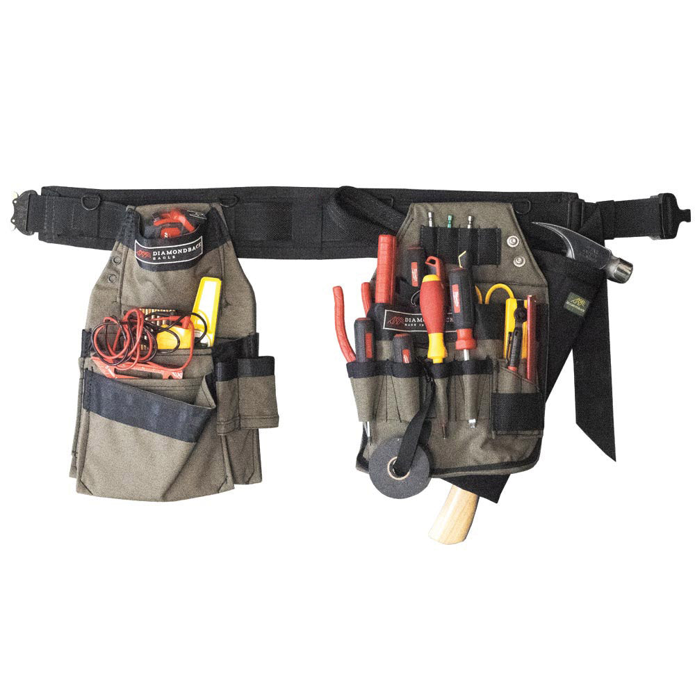 Diamondback, DIAMONDBACK DB5-17-GR-XL Ranger Green The Spark Tool Belt Extra Large