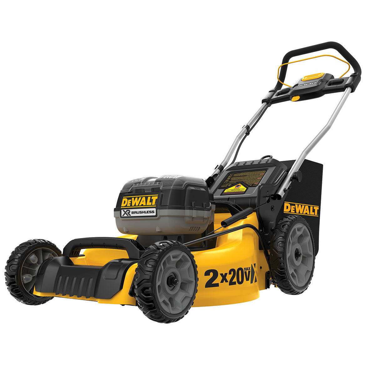 DeWALT, DeWALT DCMW220P2 20V 20-Inch 5.0Ah 3-in-1 Cordless Metal Deck Lawn Mower