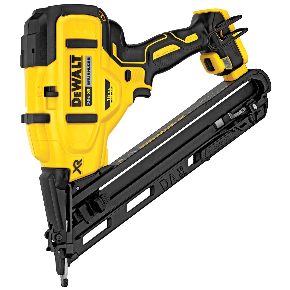 DeWALT, DeWALT DCN650B 20V MAX XR 15-Gauge Cordless Angled Finish Nailer - Bare Tool