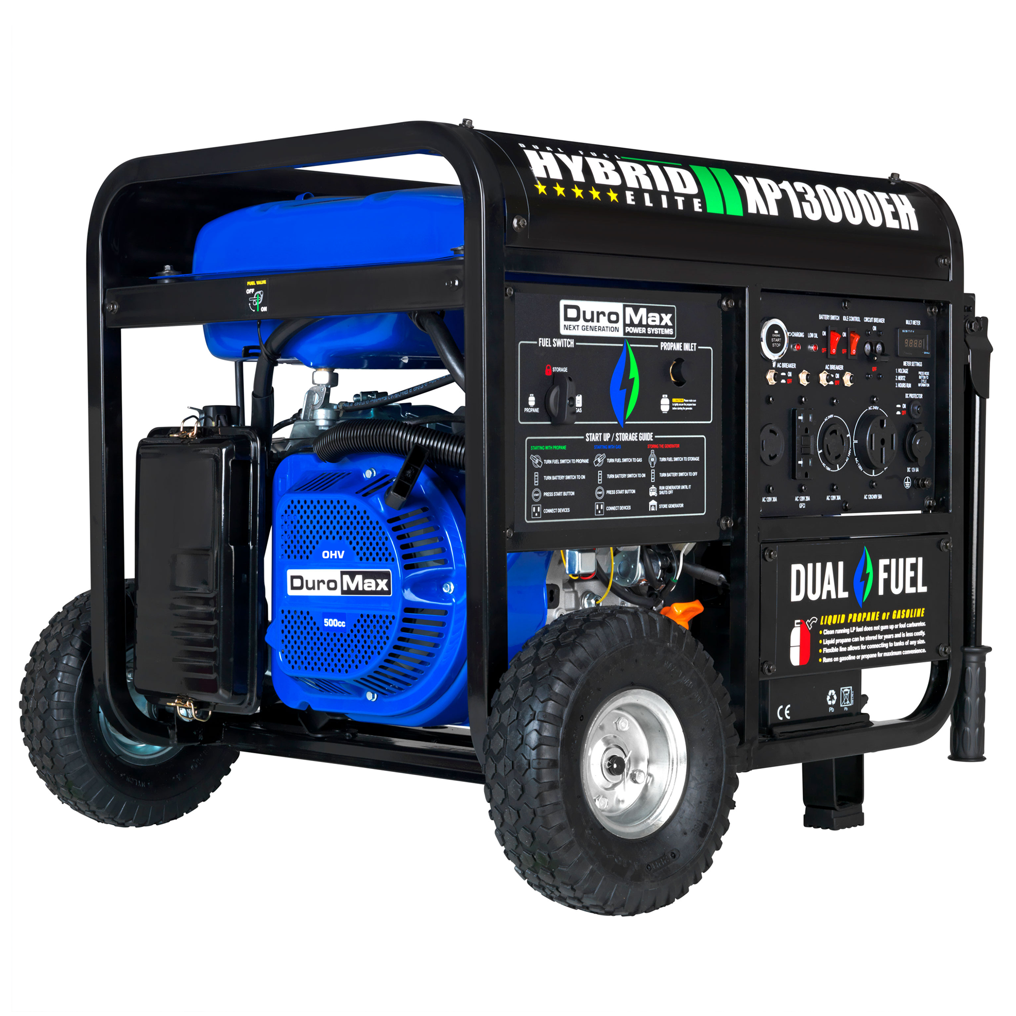 DuroMax, DuroMax XP13000EH 13,000 Watt Portable Dual Fuel Gas Propane Generator