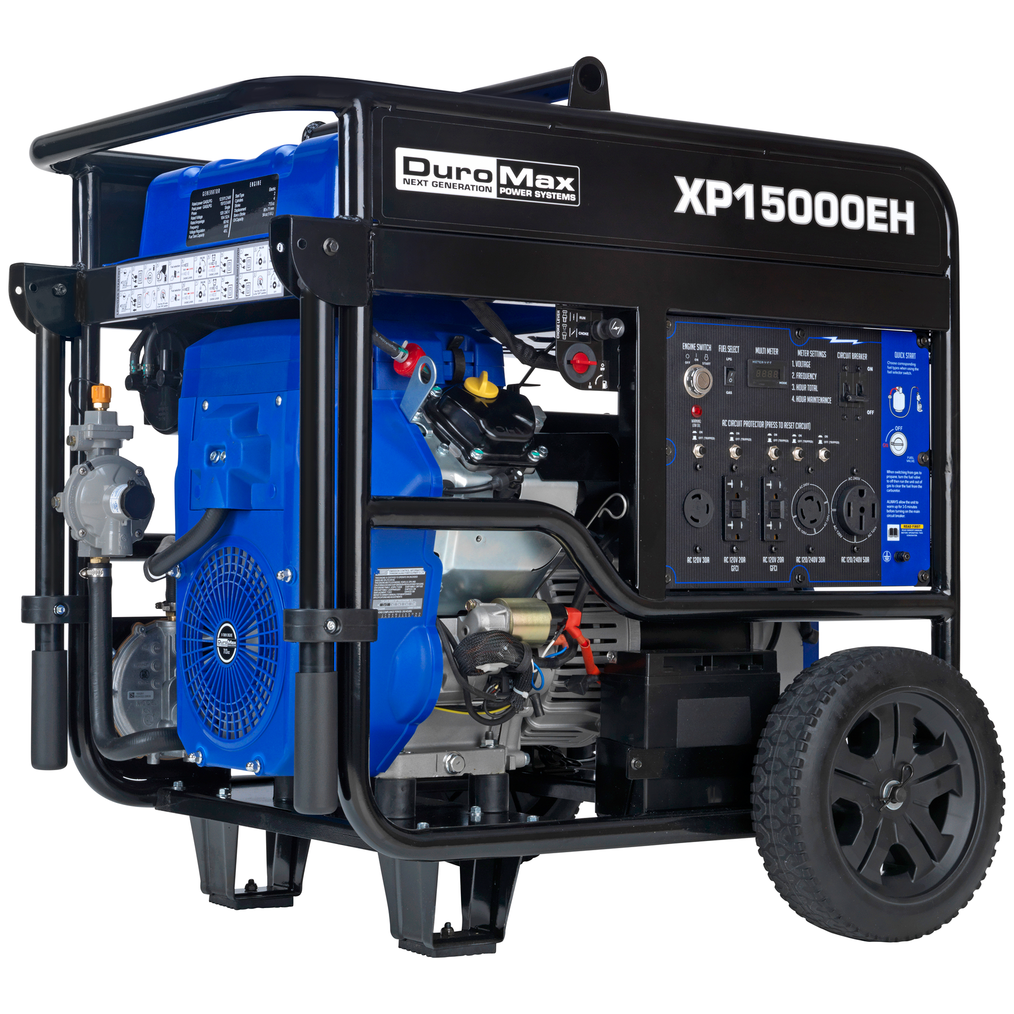 DuroMax, DuroMax XP15000EH 15,000 Watt Portable Dual Fuel Gas Propane Generator