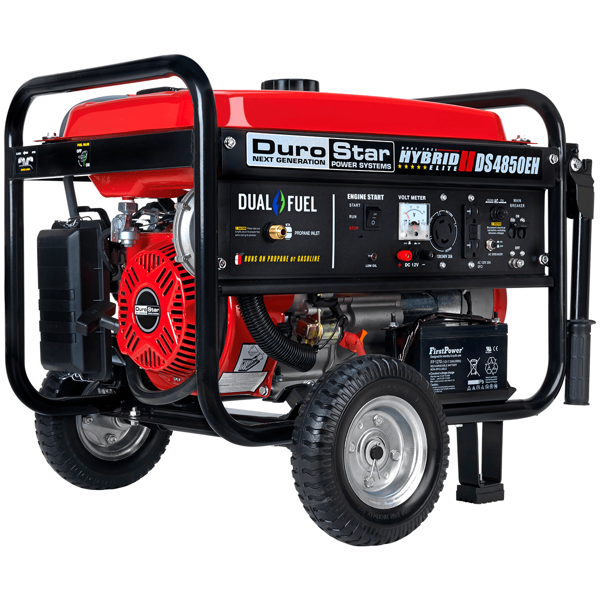 DuroStar, DuroStar DS4850EH 4,850-Watt Dual Fuel Generator w/ Electric Start