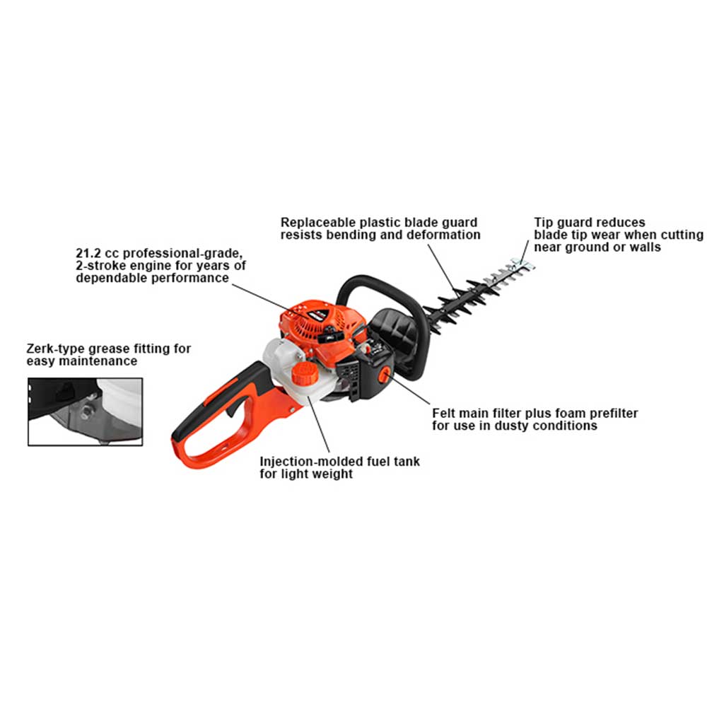 Echo, Echo HC-2020AA 21.2cc 20" 2 Stroke Gas Double Sided Durable Hedge Clipper