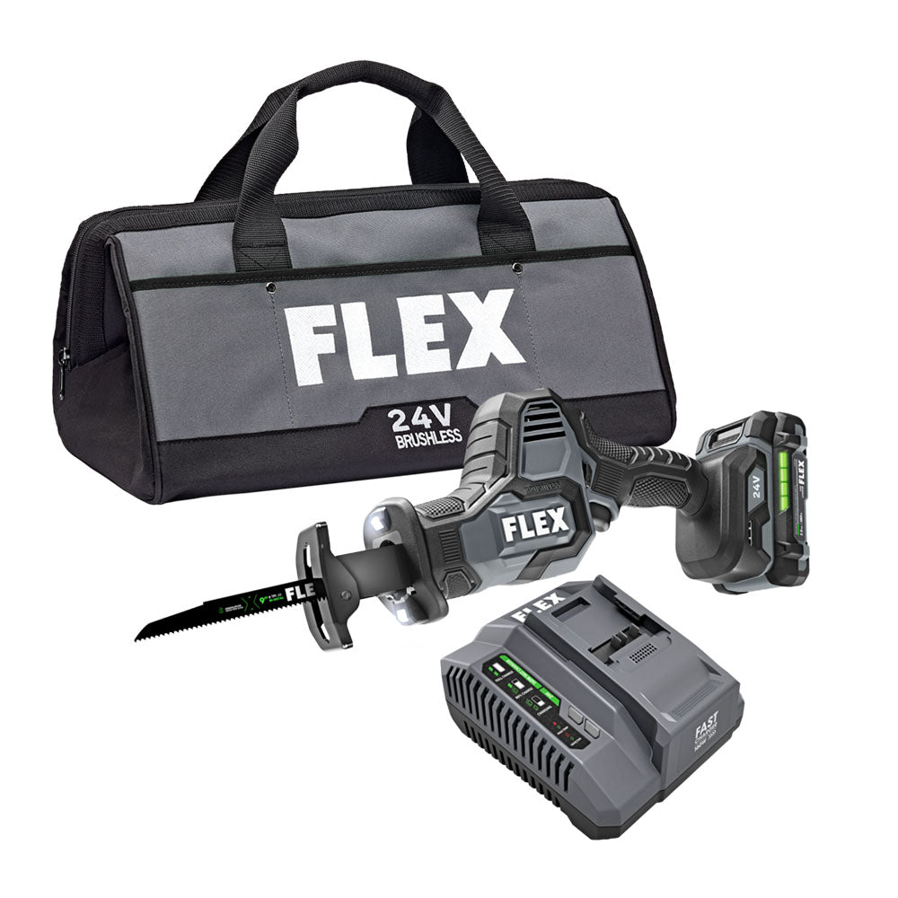 Flex, Flex FX2241-1A 24V Brushless One-Hand Reciprocating Saw Kit