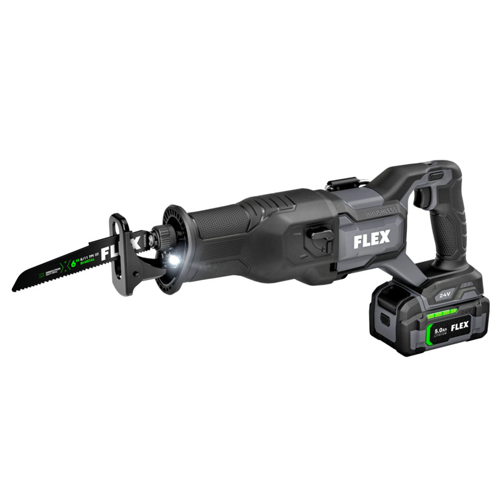 Flex, Flex FX2271-1C 24V Brushless Cordless Reciprocating Saw Kit w/ Keyless Eject