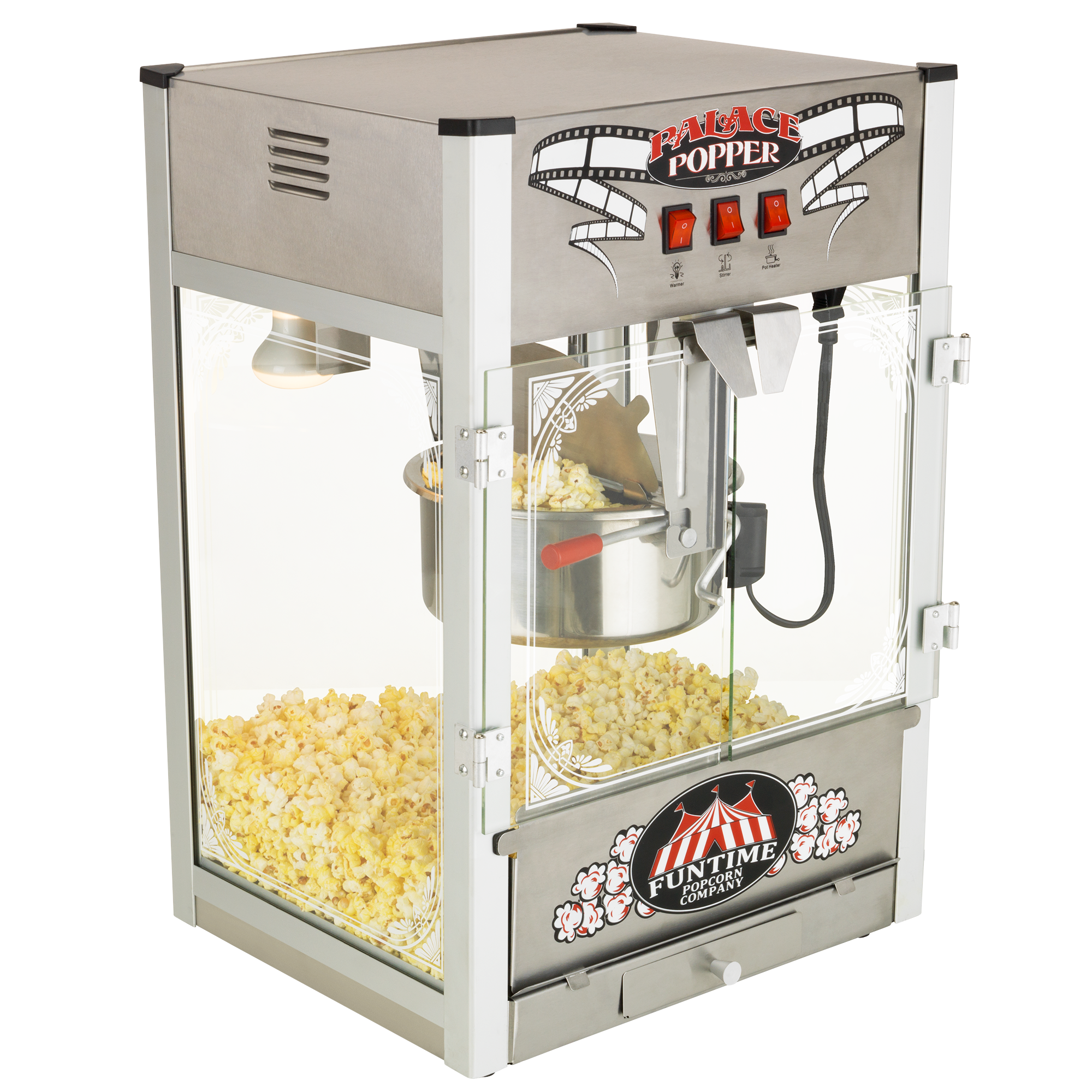 FunTime, FunTime FT1626PP Palace Popper 16 Oz Commercial Style Bar Style Popcorn Popper Machine