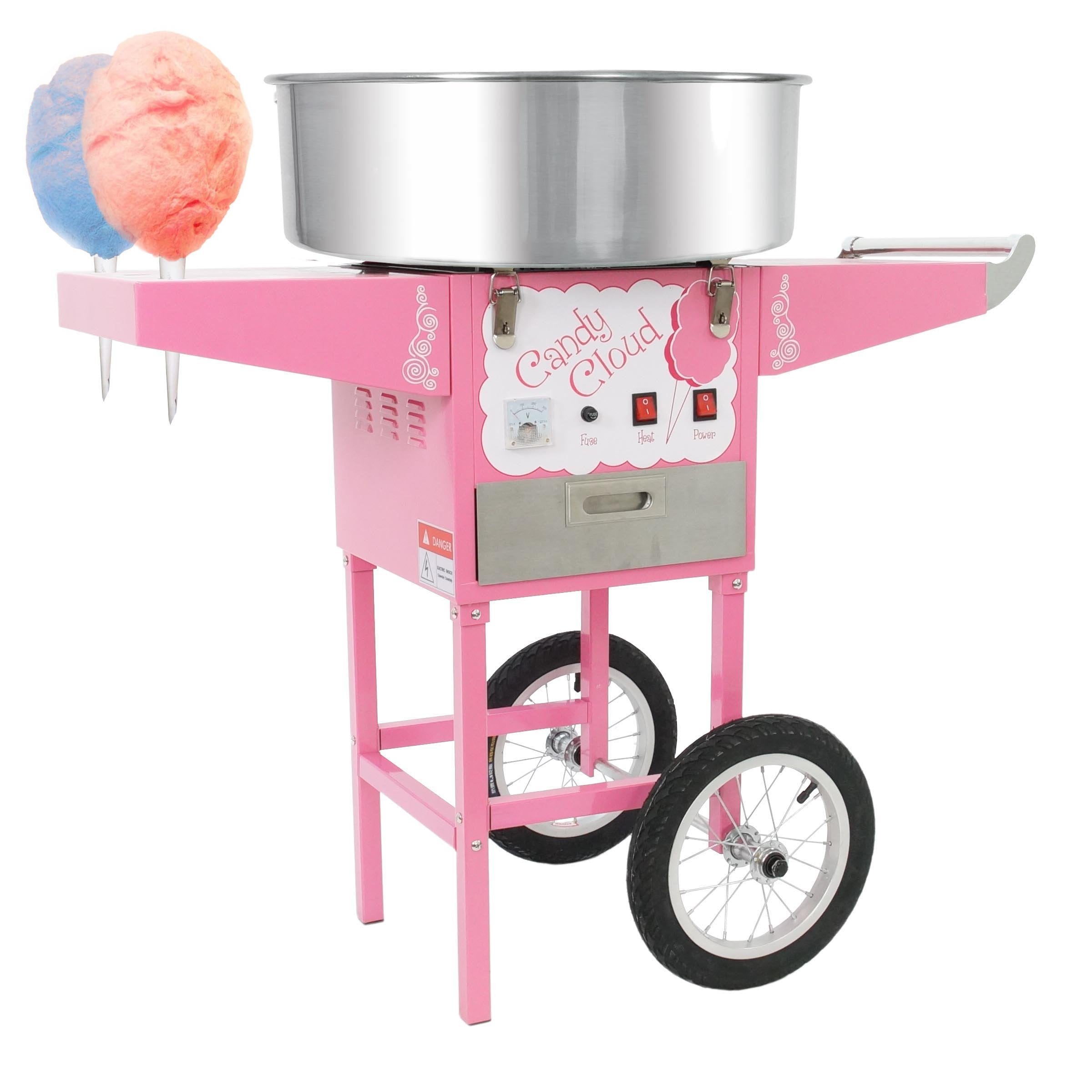 FunTime, Funtime FT1000 Commercial Style Candy Cloud Cotton Hard Candy Machine Floss Maker Cart