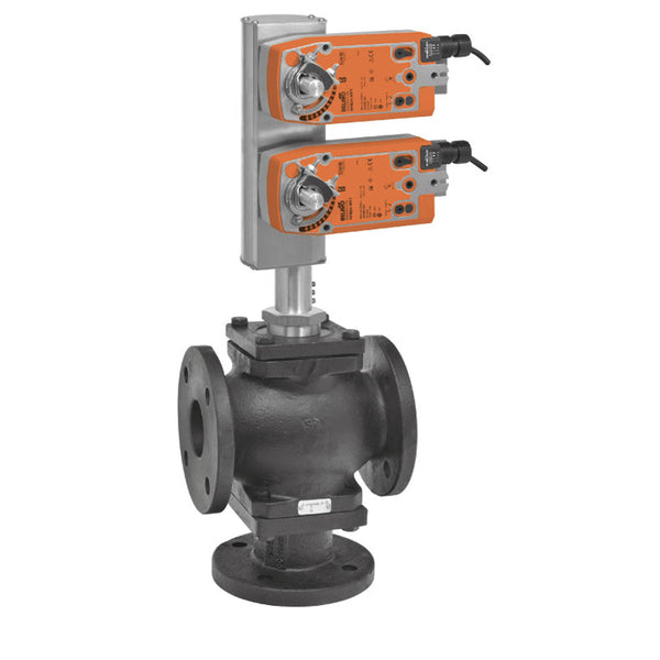 Belimo, G780S-250+2*AFBUP-S-X1    | Globe Valve | 3" | 3 Way | 91 Cv | w/ Spg Rtn | 24 -240V | On/Off | SW  |   Belimo