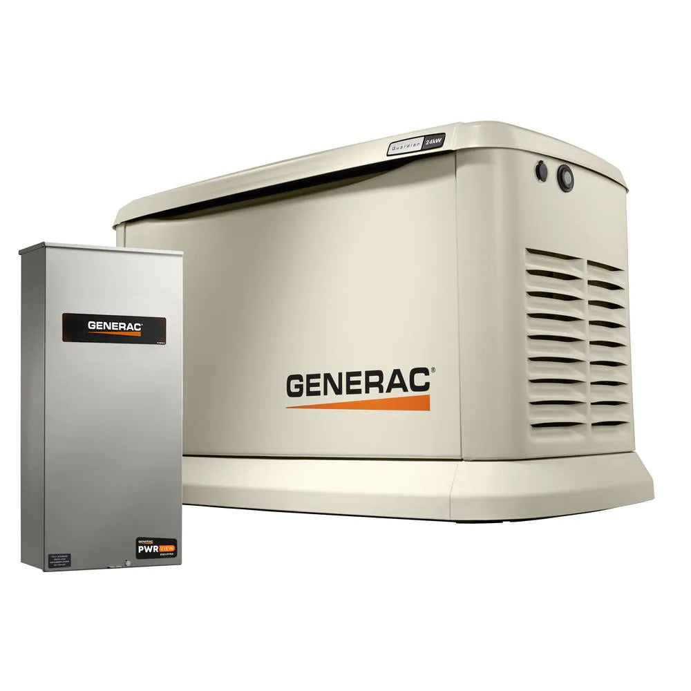 Generac, Generac 7210 Guardian 24KW Home Backup Generator With Whole House Switch Wifi-Enabled