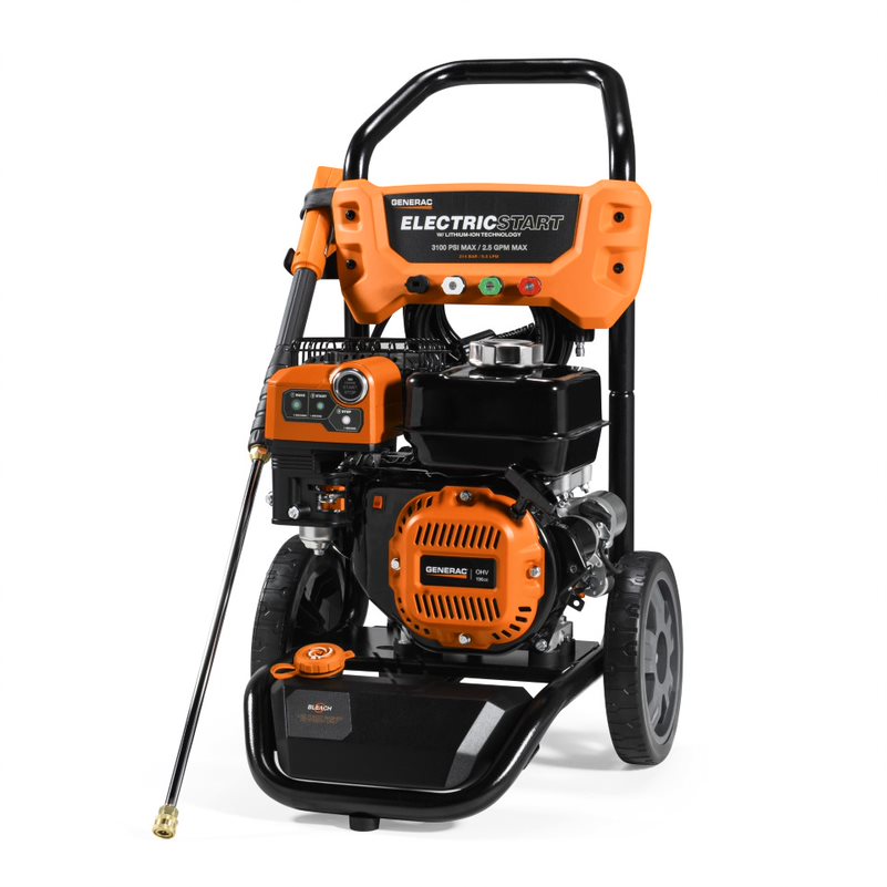 Generac, Generac 8894 3100 PSI Corded Electric Start Gas Pressure Washer