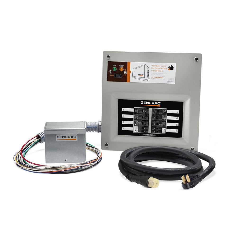 Generac, Generac 9855 50 Amp 10 Circuit HomeLink Upgradeable Manual Transfer Switch Kit