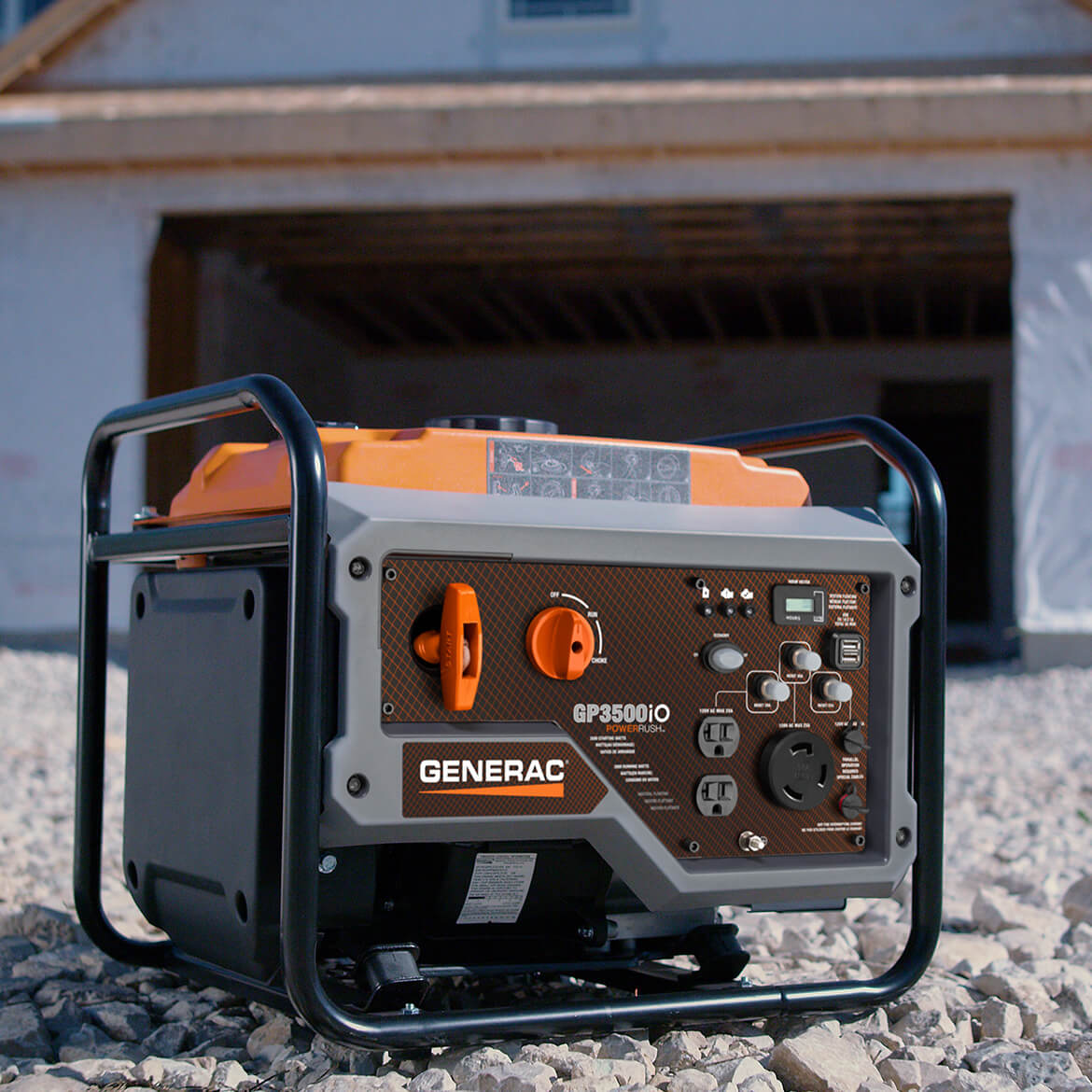 Generac, Generac GP3500IO 3,500-Watt 212cc Recoil Start Portable Inverter Generator