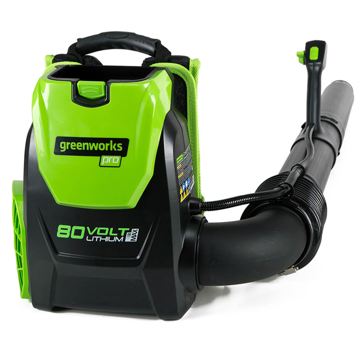 GreenWorks, GreenWorks 2404802 80-Volt 2.5Ah 580-Cfm Axial Fan Brushless Backpack Blower Kit