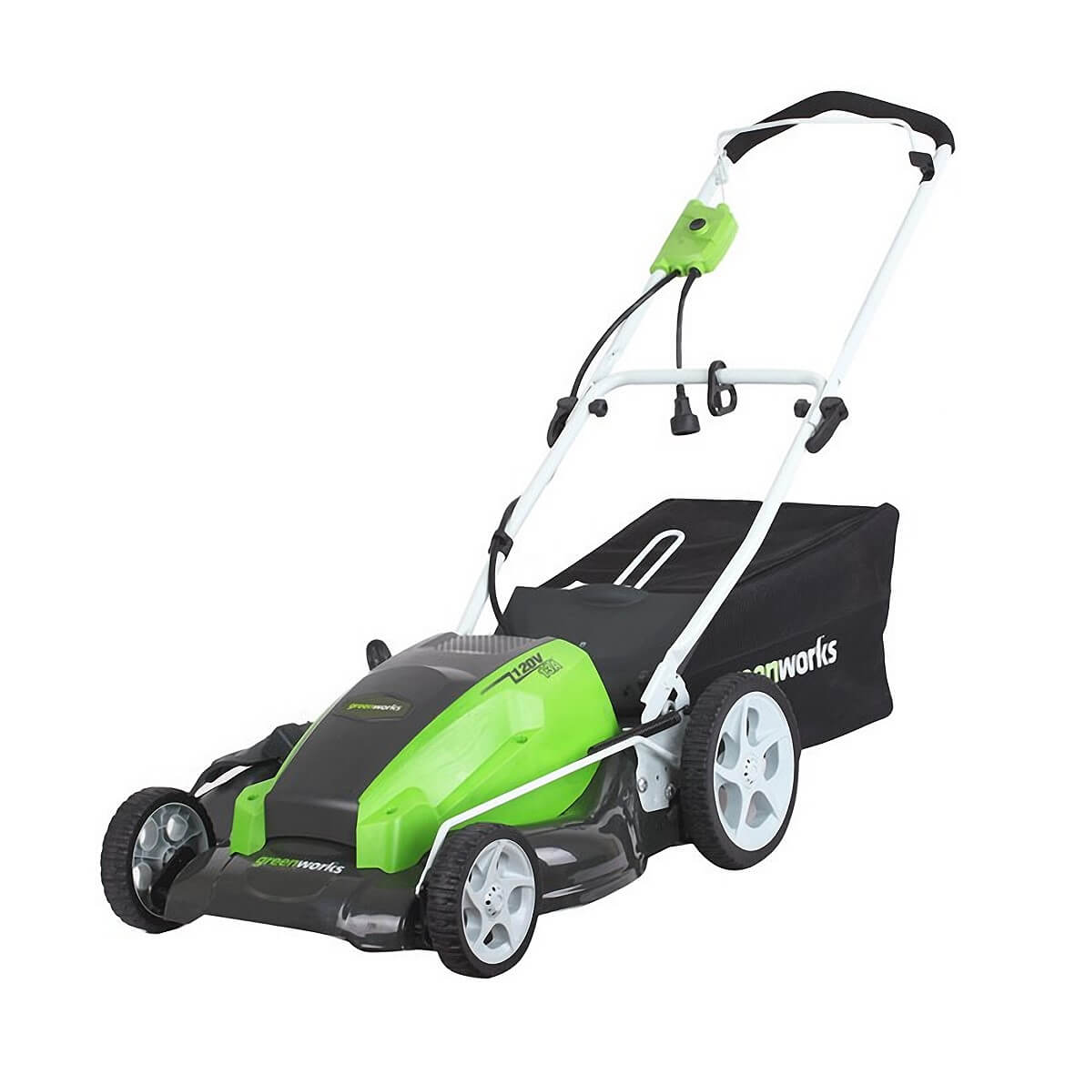 GreenWorks, GreenWorks 25112 21-Inch 13-Amp Push Start Electric Walk Behind Lawn Mower