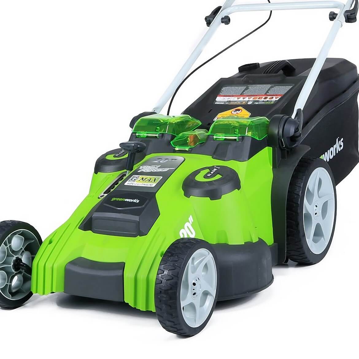 GreenWorks, GreenWorks 25302 40V 20" 4/2.0Ah Cordless Twin Force Walk Behind Lawn Mower