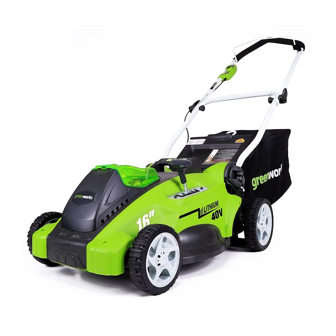 GreenWorks, GreenWorks 25322 40-Volt 16-Inch Cordless Lithium-Ion Walk Behind Lawn Mower