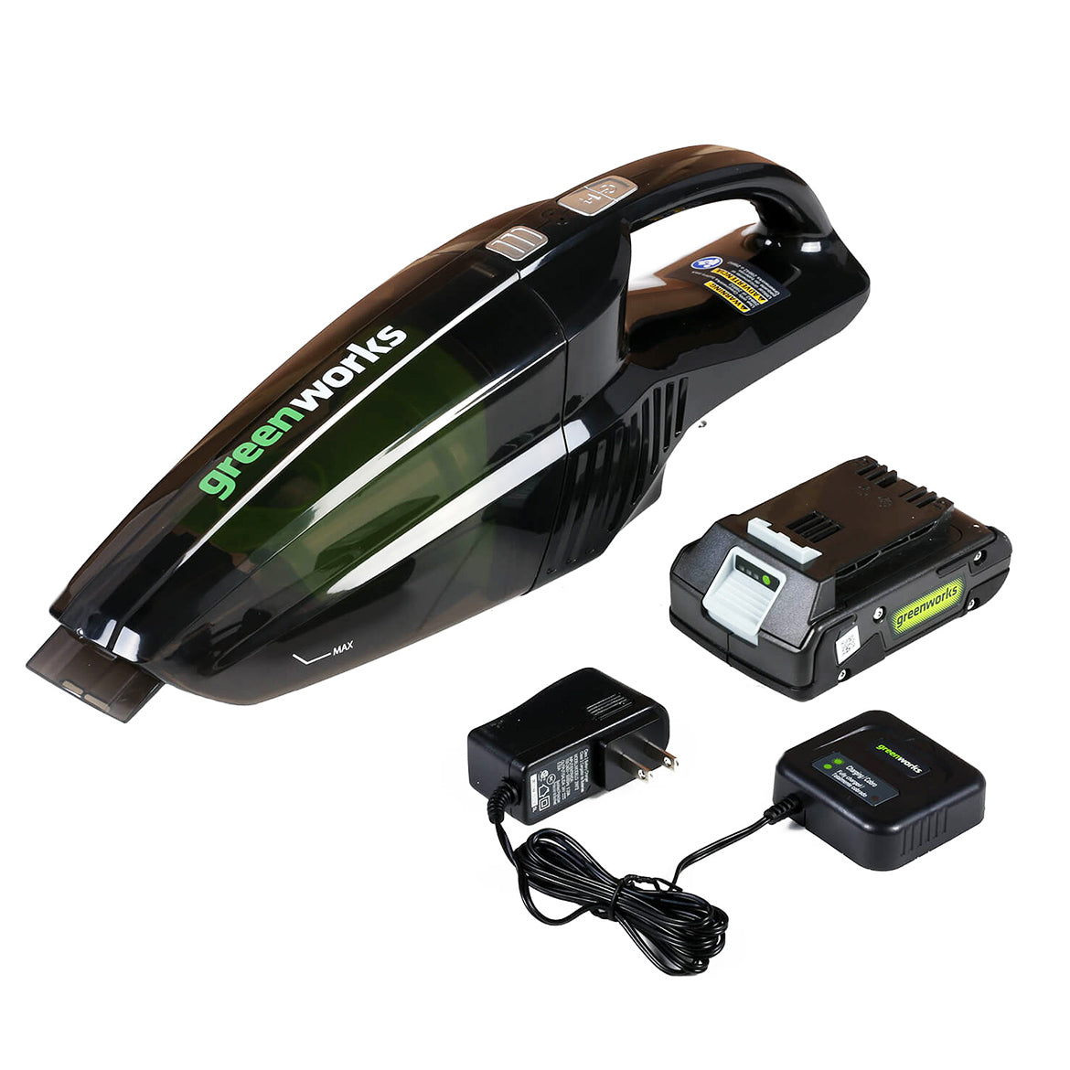 GreenWorks, GreenWorks 4700002 24-Volt Durable Portable Cordless Bagless Hand Vacuum Kit