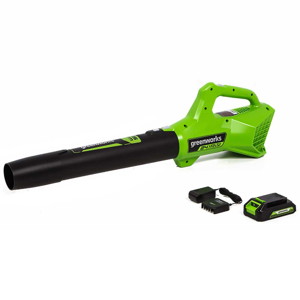 GreenWorks Commercial, GreenWorks Commercial 24B315 24V 315 CFM Cordless Brushless Leaf Blower Kit