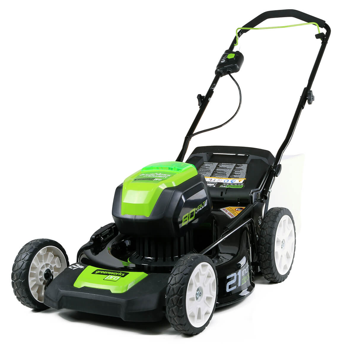 GreenWorks, GreenWorks GLM801602 80-Volt 21-Inch 4.0Ah Digipro Lawn Mower Kit - 2501202