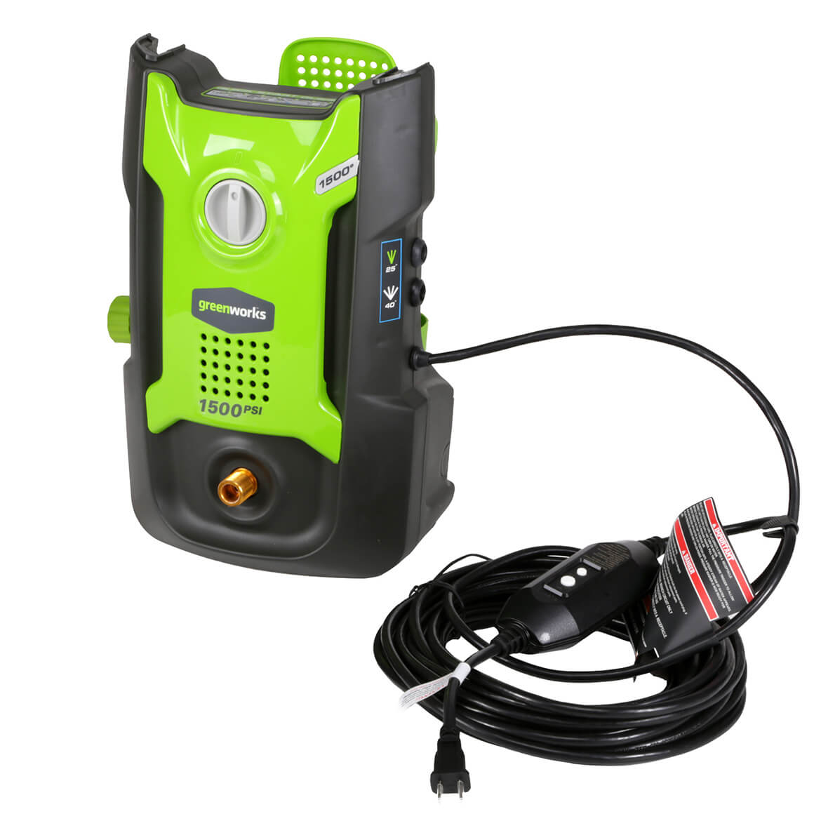 GreenWorks, GreenWorks GPW1501 1,500-Psi Vertical Hand Carry Pressure Washer - 5100802