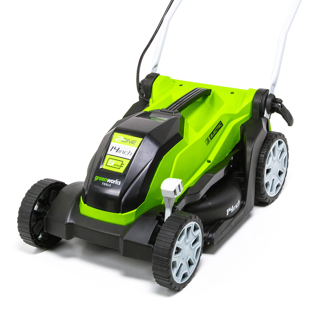 GreenWorks, GreenWorks MO09B01 14-Inch 9-Amp Heavy Duty Electric Brushless Lawn Mower