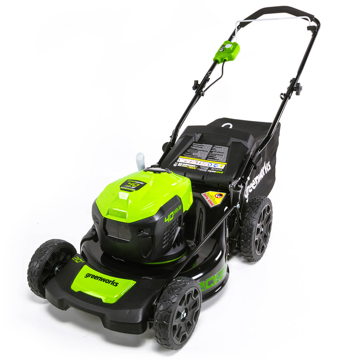 GreenWorks, GreenWorks MO40L00 40-Volt 20-Inch Cordless Push Lawn Mower - Bare Tool