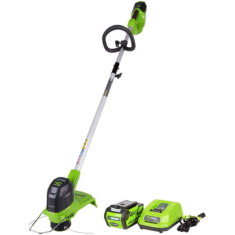 GreenWorks, GreenWorks ST40B410 40-Volt 12-Inch Cordless String Trimmer Kit - 2103002