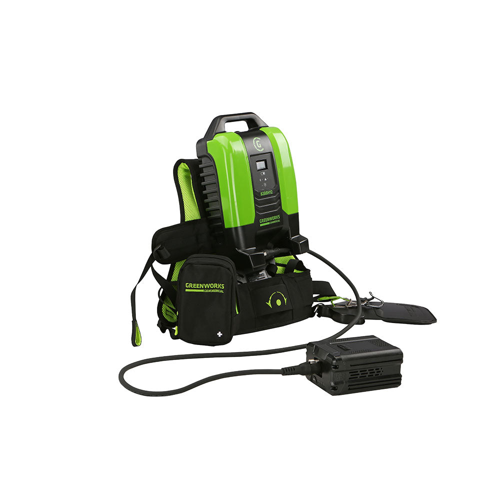 GreenWorks Commercial, Greenworks Commercial 82BBH12 82V 12Ah Bluetooth Backpack Battery w/ Harness