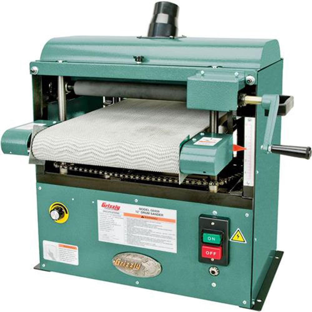 Grizzly, Grizzly G0459 115V 12 Inch 1-1/2 HP Baby Drum Sander