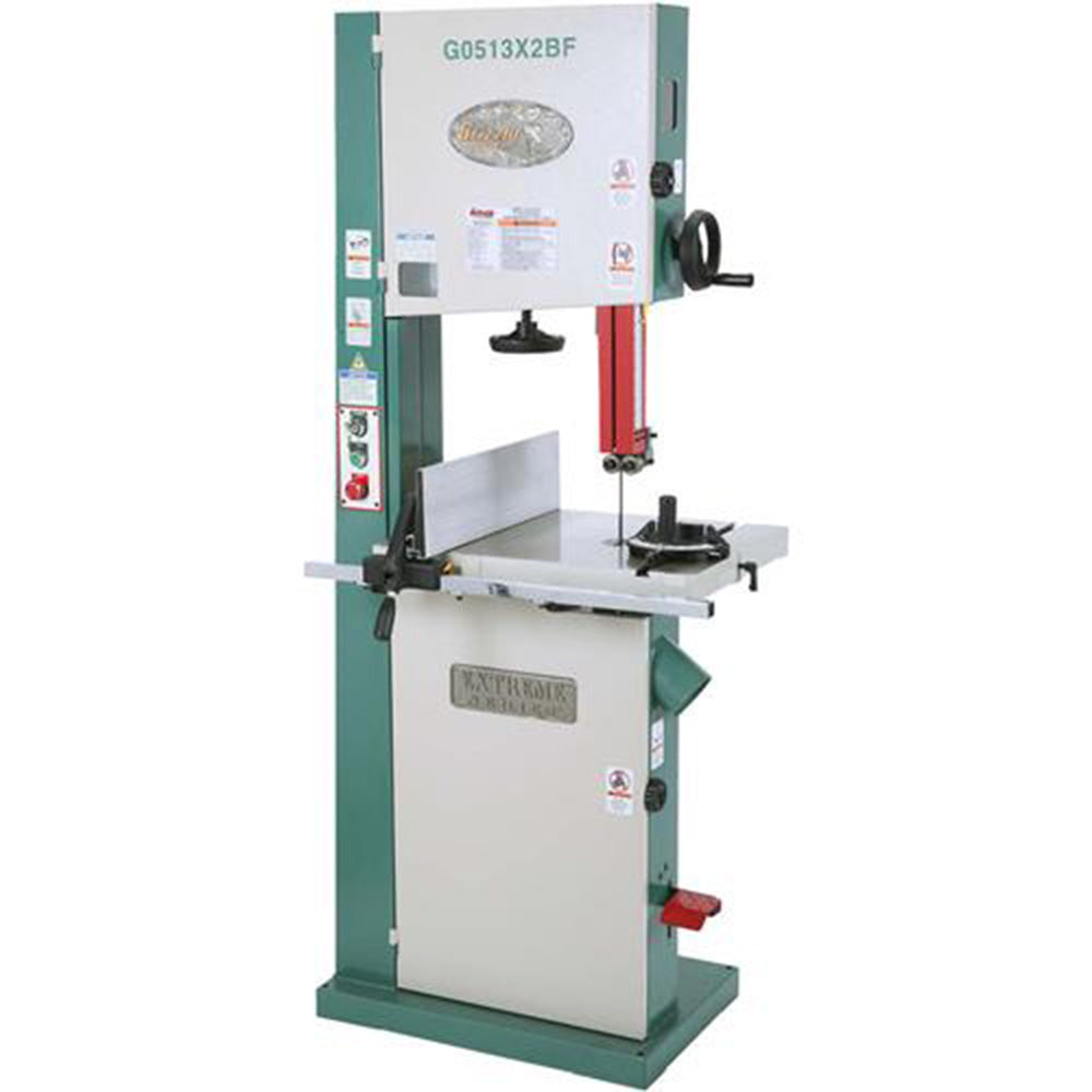 Grizzly, Grizzly G0513X2BF 220V 17 In 2 HP Extreme-Series Bandsaw with Cast-Iron Trunnion